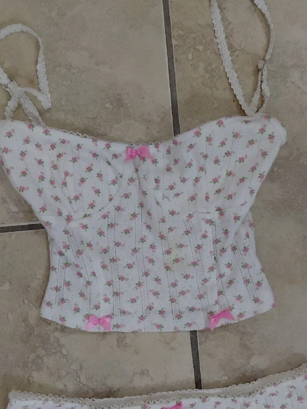 New Pink feminine white